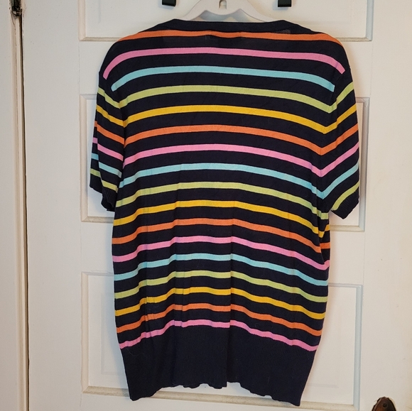 Modcloth Multi-Color Short Sleeve Top - Picture 3 of 6
